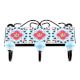 Turquoise Red Floral Tiles Hooks 
